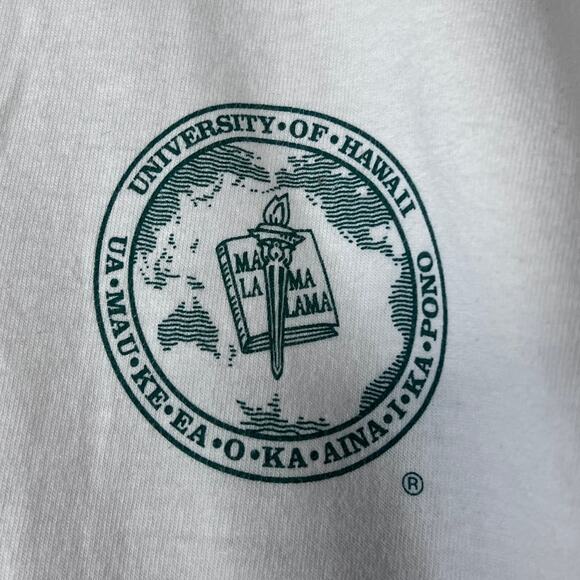 KULANUI Hawaii T-Shirt Men’s XXL White University of Hawaii Seal Graphic Tee - Picture 4 of 10